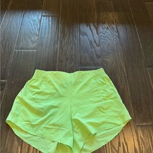 lululemon athletica Neon Green Athletic Shorts